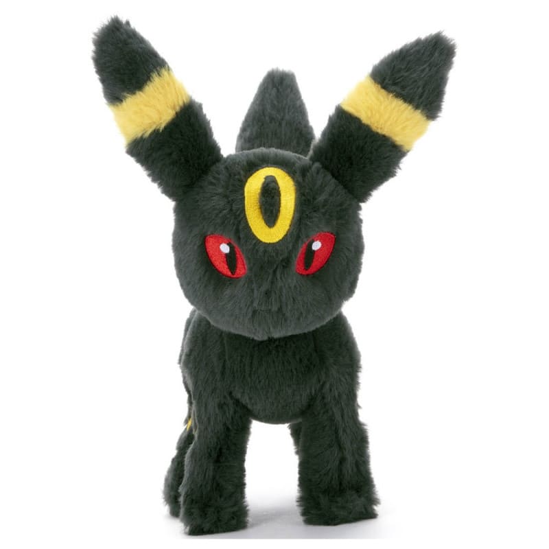 Officiële Pokemon knuffel Umbreon KutaKutaTatta 24cm lang Takara tomy (Small )